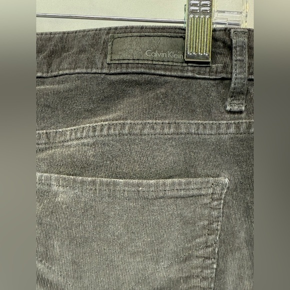 CALVIN KLEIN JEANS  Gray corduroy straight leg pants size 8 - Picture 10 of 15